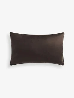 Next Chocolate Brown 40 x 59cm Matte Velvet Cushion^ Cushions & Throws