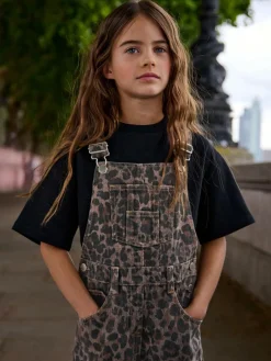 Next Chocolate Brown Animal Print Dungaree (3-16yrs)