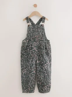 Next Chocolate Brown Animal Print Dungaree (3-16yrs)