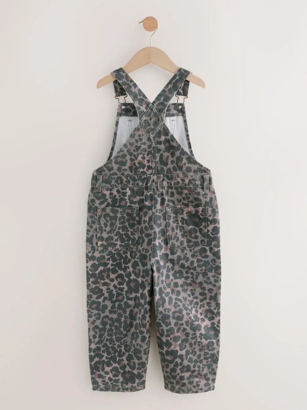 Next Chocolate Brown Animal Print Dungaree (3-16yrs)
