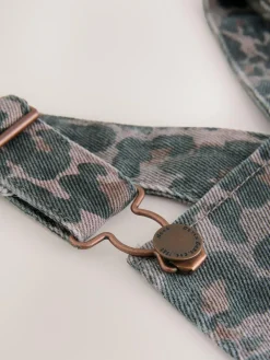 Next Chocolate Brown Animal Print Dungaree (3-16yrs)