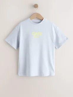 Best Next Chocolate Brown Cafe Oversized Graphic T-Shirts 3 Pack (3-16yrs)