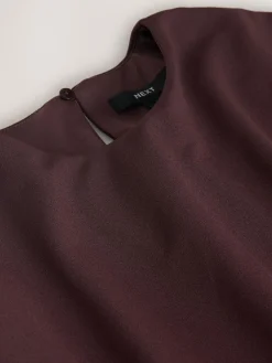 Online Next Chocolate Brown Cape Maxi Dress