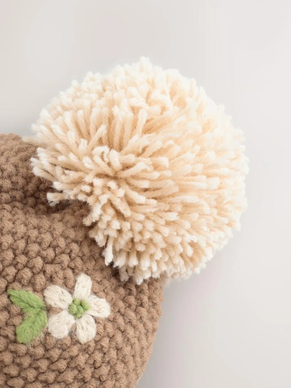 Next Chocolate Brown Embroidered Beanie (1-13yrs)^ Hats & Scratch Mitts|Hats