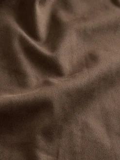 Next Chocolate Brown Faux Suede Midi Kilt Skirt^Women Skirts