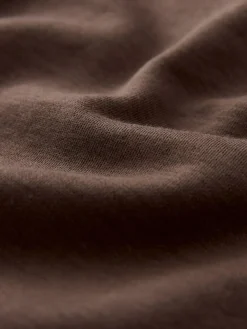 Next Chocolate Brown Heavyweight Short Sleeve Crew Neck T-Shirt^Women Nightwear|Tops & T-Shirts