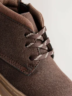 Next Chocolate Brown Lace-Up Boots^BOY Baby Boots|Boots