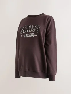 Outlet Next Maternity Mini Me Sweatshirt Set Chocolate Brown