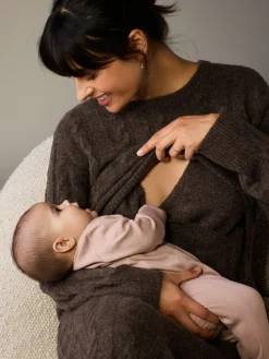 Next Maternity Knitted Nursing Dress^Women Midi Dresses