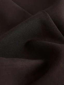 Discount Next Ponte Wide Leg Trousers With Gold Button Detailing Chocolate Brown