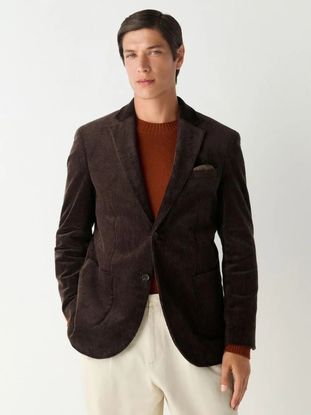 Discount Next Regular Fit Cord Blazer Chocolate Brown