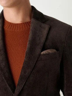 Discount Next Regular Fit Cord Blazer Chocolate Brown