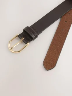 Hot Next Chocolate Brown Regular Leather Belt