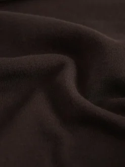 Next Chocolate Brown Relaxed Fit Essentials Longline Sweatshirt with Pockets^Women Nightwear|Hoodies & Sweatshirts