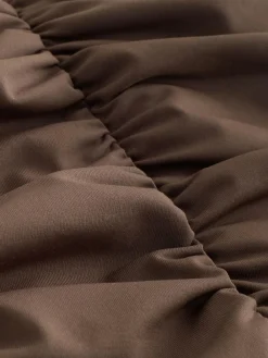 Next Chocolate Brown Shaping Tummy Control Bandeau Swimsuit^Women Swimwear