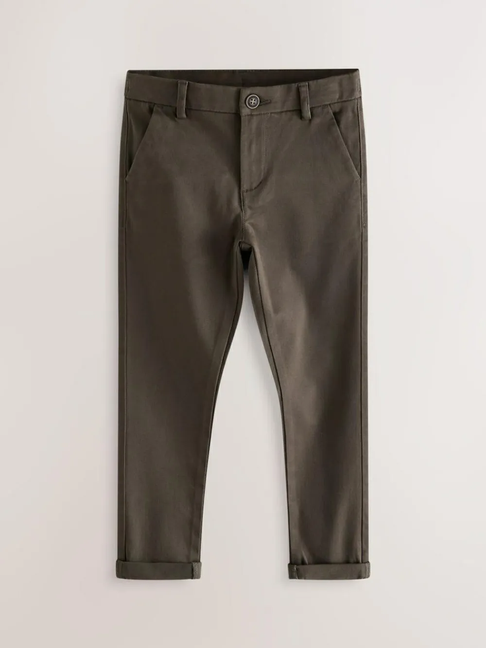Next Chocolate Brown Skinny Fit Stretch Chino Trousers (3-17yrs)