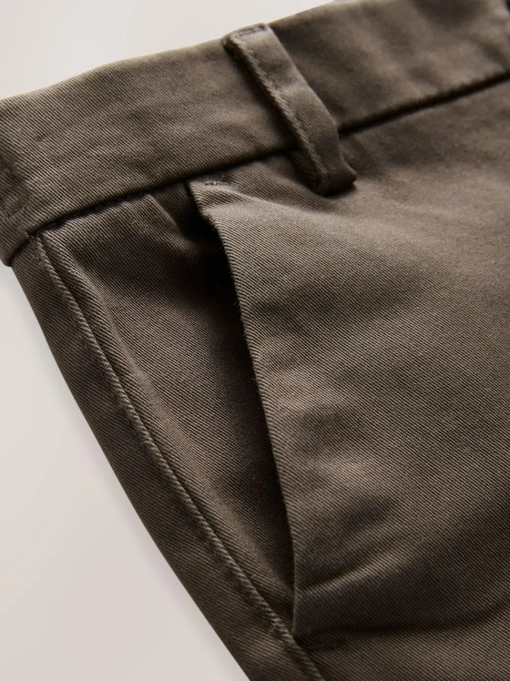 Next Chocolate Brown Skinny Fit Stretch Chino Trousers (3-17yrs)
