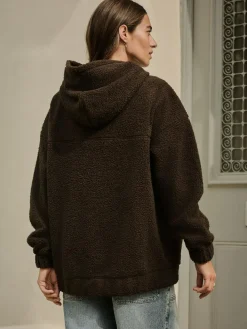 Next Soft Teddy Borg Longsleeve Hoodie^Women Loungewear|Hoodies & Sweatshirts