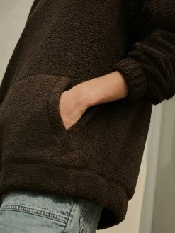 Next Soft Teddy Borg Longsleeve Hoodie^Women Loungewear|Hoodies & Sweatshirts