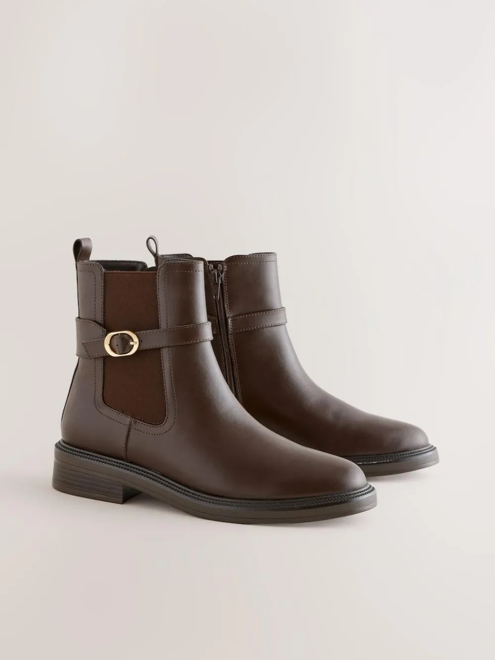 Next Standard/Wide Fit Buckled Chelsea Boots^Women Wide Fit & Extra Wide Fit|Boots & Wellies