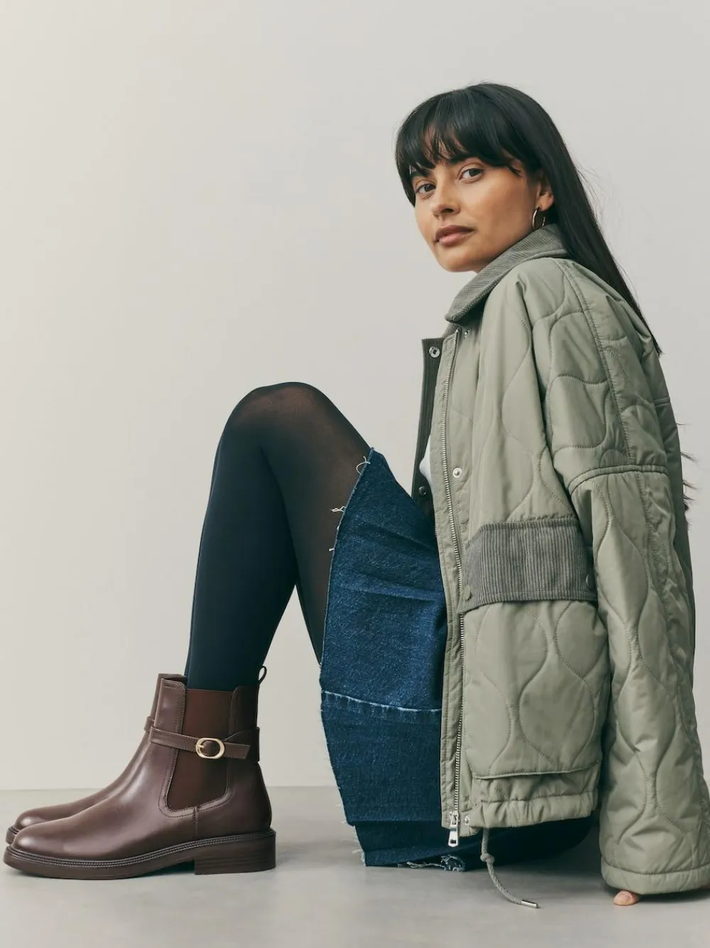 Next Standard/Wide Fit Buckled Chelsea Boots^Women Wide Fit & Extra Wide Fit|Boots & Wellies
