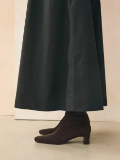 Hot Next Standard/Wide Fit Forever Comfort® Chisel Toe Knee Sock Boots Chocolate Brown