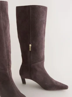 Next Forever Comfort® Knee High Chisel Toe Heeled Boots^Women Boots & Wellies|Boots