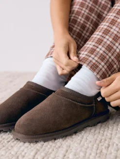 Next Suede Shoot Slippers^Women Nightwear|Slippers