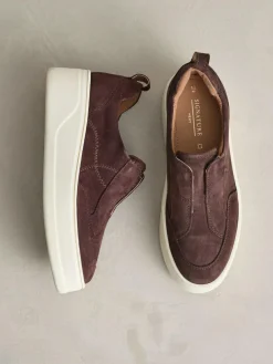 Next Signature Leather Chunky Wedge Platform Trainers^Women Sneakers