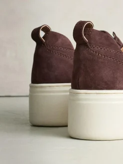 Next Signature Leather Chunky Wedge Platform Trainers^Women Sneakers