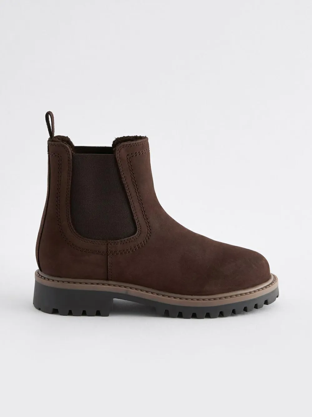Next Wide Fit (G) Leather Warm Lined Chelsea Boots^BOY Boots|Boots