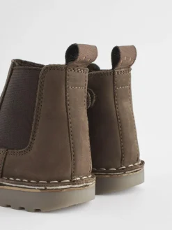 Next Wide Fit (G) Warm Lined Leather Chelsea Boots^BOY Baby Winter Clothing|Baby Boots