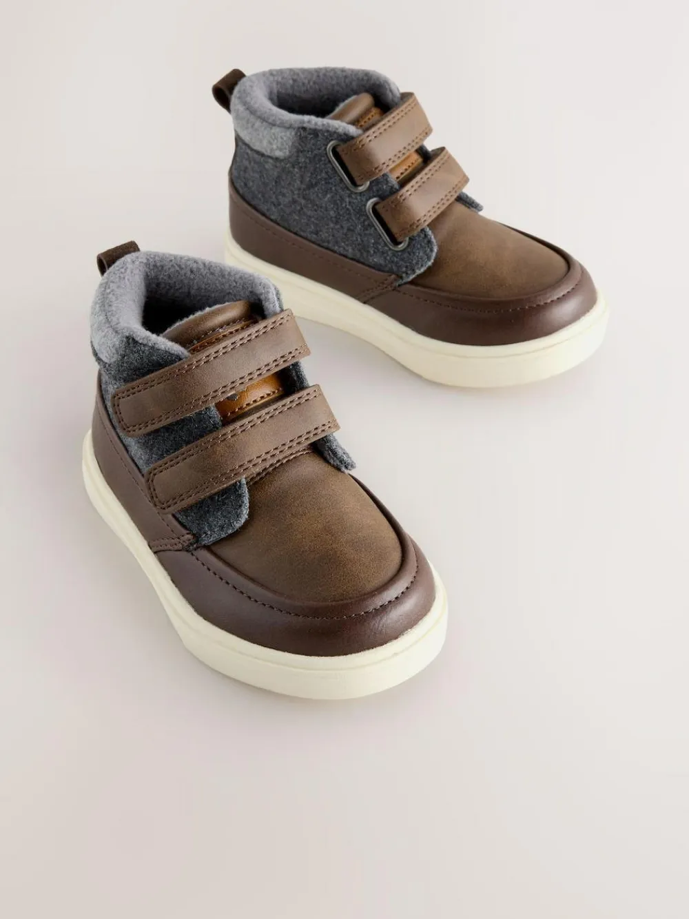 Next Chocolate Brown Wide Fit (G) Touch Fastening Boots^BOY Baby Boots|Boots