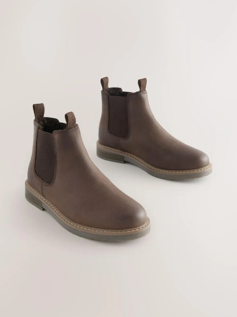 Next Wide Fit (G) Leather Chelsea Boots^BOY Boots|Boots
