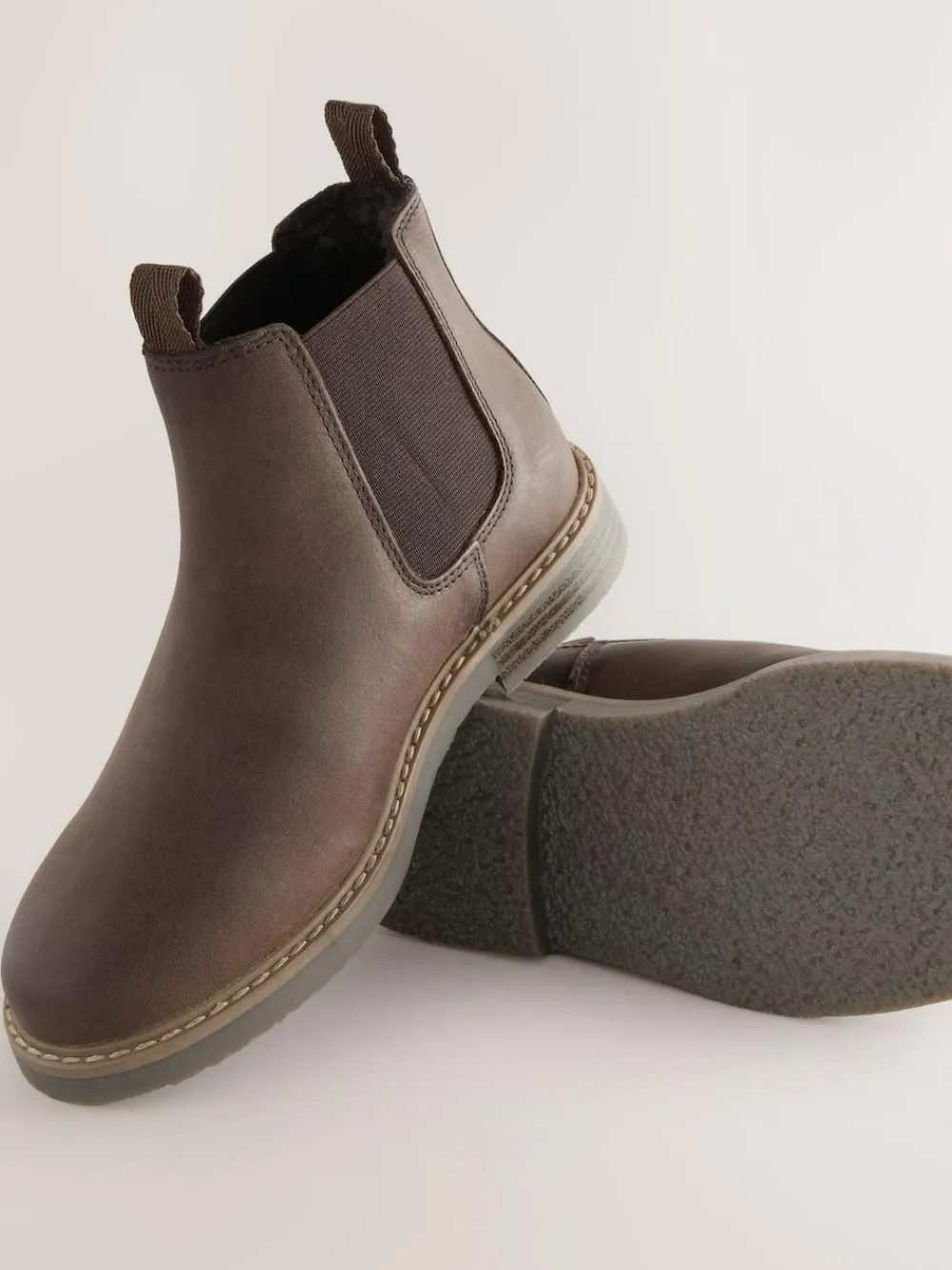 Next Wide Fit (G) Leather Chelsea Boots^BOY Boots|Boots
