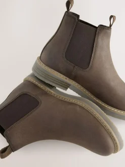 Next Wide Fit (G) Leather Chelsea Boots^BOY Boots|Boots