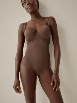 Next DD+ Firm Tummy Control Lightly Padded Lace Body^Women Shapewear