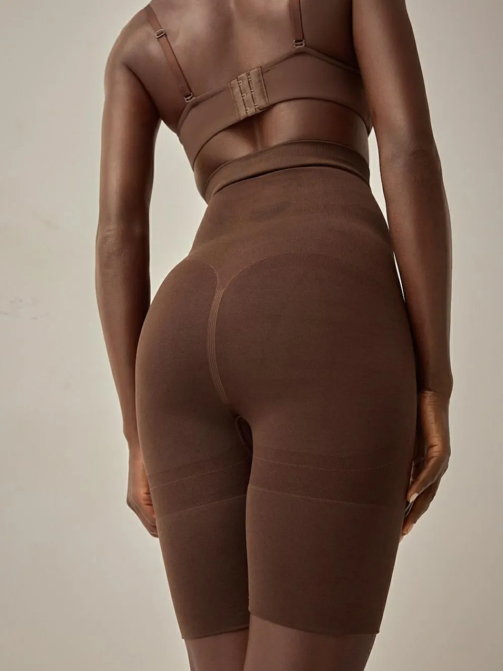 Discount Next Thigh Smoother Short Seamless Firm Tummy Control Shaping Briefs Chocolate Nude