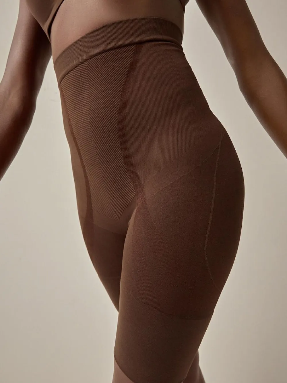 Discount Next Thigh Smoother Short Seamless Firm Tummy Control Shaping Briefs Chocolate Nude