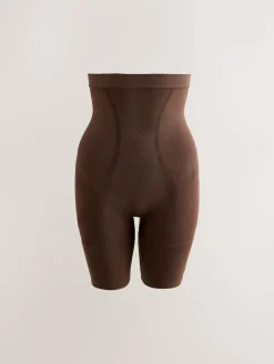 Discount Next Thigh Smoother Short Seamless Firm Tummy Control Shaping Briefs Chocolate Nude