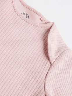 Next Chocolate Pink Long Sleeve Baby Bodysuits 5 Pack^ Newborn Clothing|Baby Girls