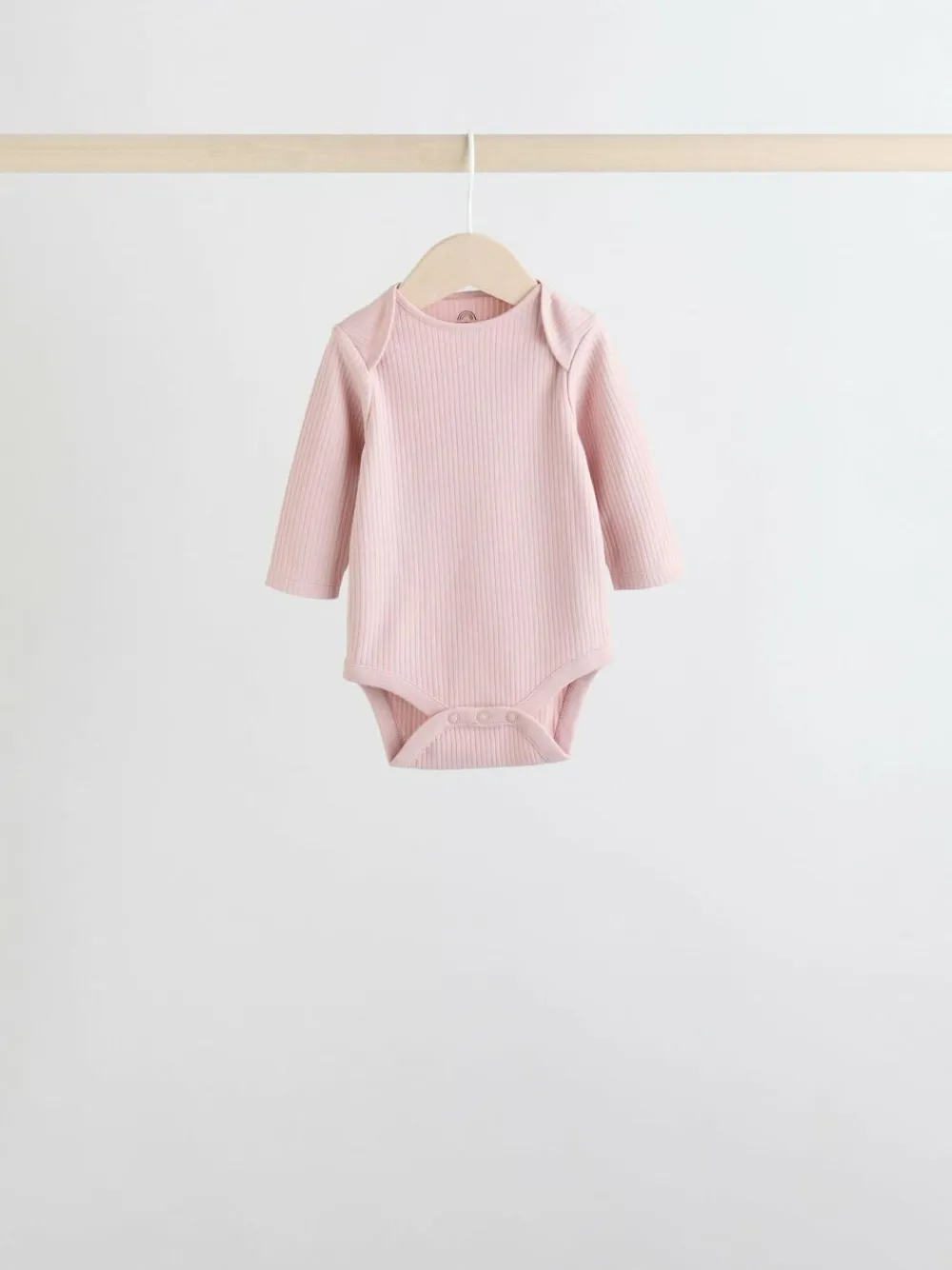 Next Chocolate Pink Long Sleeve Baby Bodysuits 5 Pack^ Newborn Clothing|Baby Girls