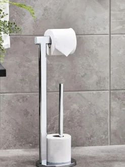 Next Chrome Oslo Toilet Roll Holder^ Bathroom Accessories