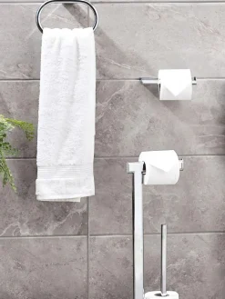 Next Chrome Oslo Toilet Roll Holder^ Bathroom Accessories