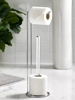 Next Chrome Wire Toilet Roll Holder^ Bathroom Accessories