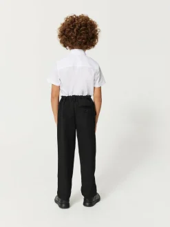 Clarks Black Fastened School Trousers with Stretch^BOY Tznius Pants