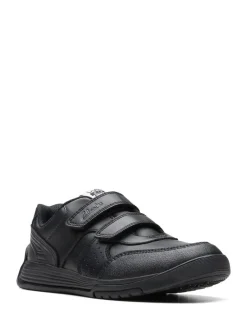 Best Clarks Black Multi Fit Kids Cica Star Orb Trainers