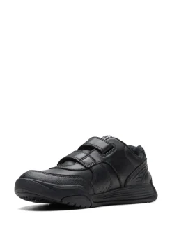 Best Clarks Black Multi Fit Kids Cica Star Orb Trainers