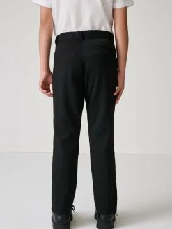 Clarks Black Slim Fit Boys Fastening School Trousers^BOY Tznius Pants