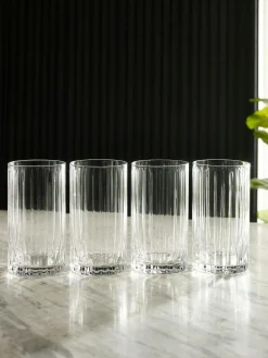 Next Clear Collins Set of 4 Tall Tumbler Glasses^ Glassware